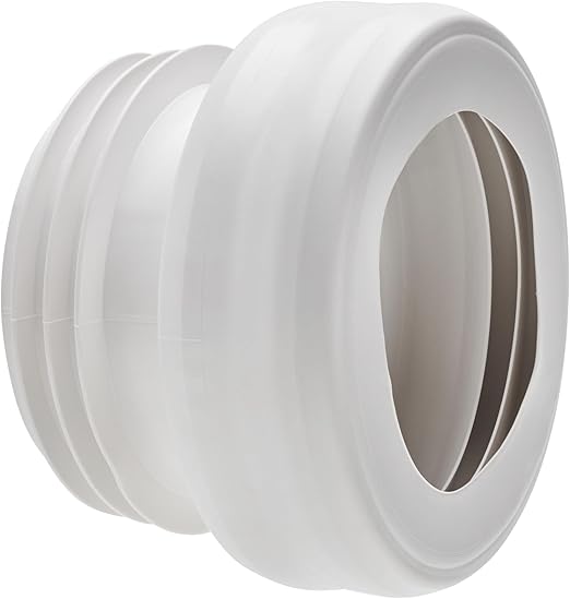 WIRQUIN RA372 Pipe wc rigide, droite, courte, D110 mm à emboîter (push fit) pour évacuation toilette, blanc - NEUF