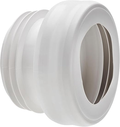 WIRQUIN RA372 Pipe wc rigide, droite, courte, D110 mm à emboîter (push fit) pour évacuation toilette, blanc - NEUF